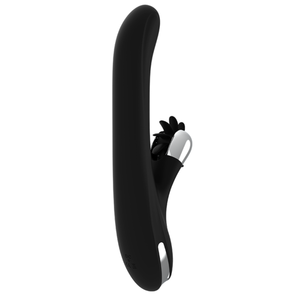 Black & Silver Bunny Storm — Rotating Vibrator, Rechargeable — G-Spot Vibrators — view 8