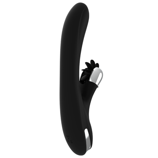 Black & Silver Bunny Johnny — Rabbit Vibrator, Rechargeable — G-Spot Vibrators — view 2