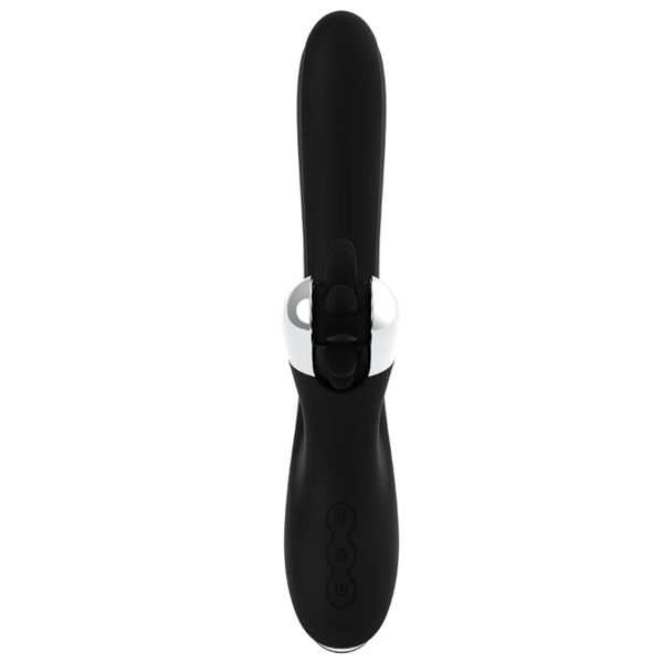 Black & Silver Bunny Johnny — Rabbit Vibrator, Rechargeable — G-Spot Vibrators — view 7