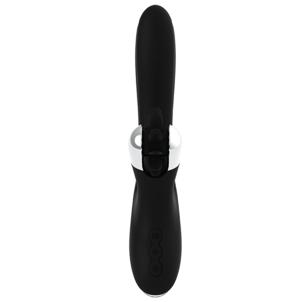 Black & Silver Bunny Grimm — Rabbit Vibrator, Rechargeable — G-Spot Vibrators — view 5