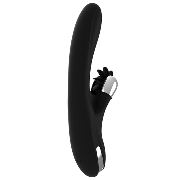 Black & Silver Bunny Grimm — Rabbit Vibrator, Rechargeable — G-Spot Vibrators — view 6