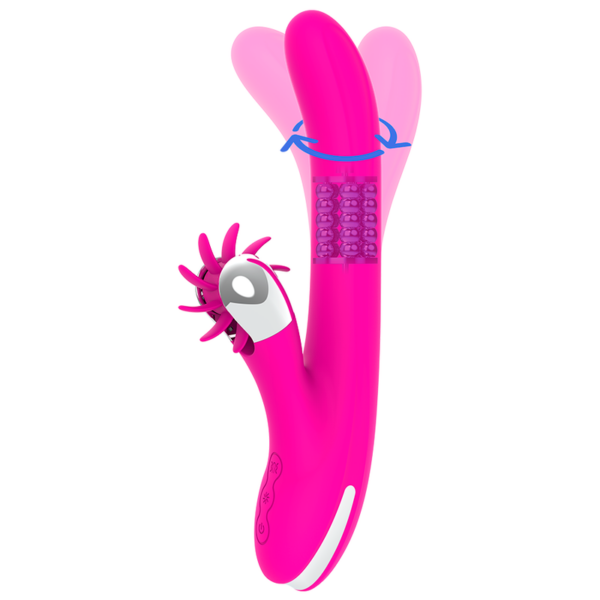 Diversia Bunny Rotation — Rabbit Vibrator, Rechargeable, Pink — G-Spot Vibrators — view 2