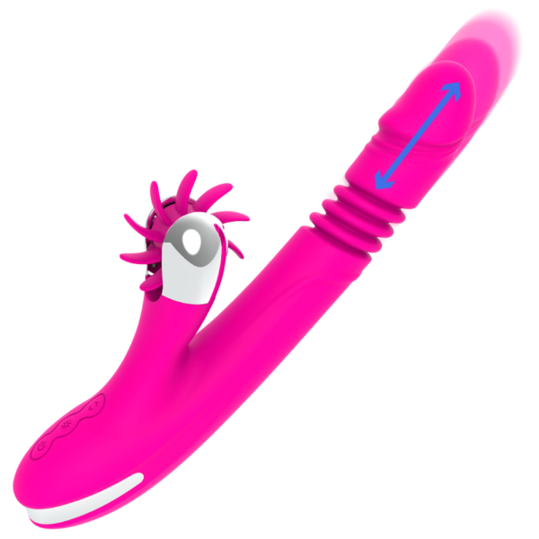 Diversia Bunny Up and Down — Rabbit Vibrator, Rechargeable, Pink — G-Spot Vibrators — view 2