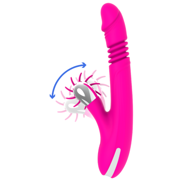 Diversia Bunny Up and Down — Rabbit Vibrator, Rechargeable, Pink — G-Spot Vibrators — view 6