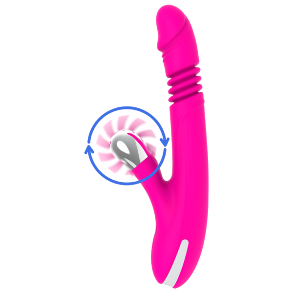 Diversia Bunny Up and Down — Rabbit Vibrator, Rechargeable, Pink — G-Spot Vibrators — view 5