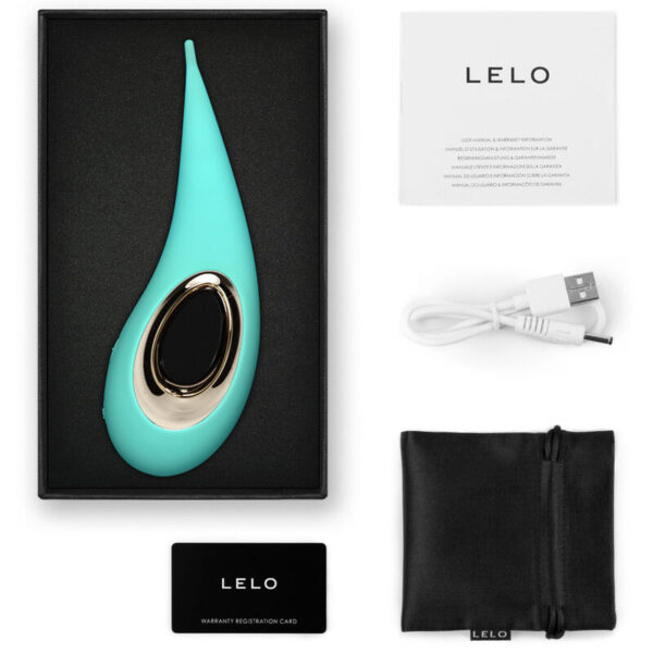 LELO Dot — Clitoral Stimulator, Waterproof, Aqua Green — Clitoral Stimulators — view 2