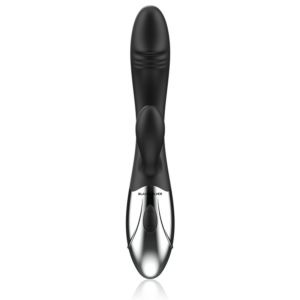 Black & Silver Kaleb — Rabbit Vibrator, Rechargeable — G-Spot Vibrators — view 4