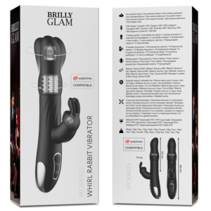 Brilly Glam Moebius — Rabbit Vibrator, Waterproof — G-Spot Vibrators — view 3