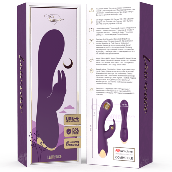 Treasure Laurence — Rabbit Vibrator, Remote Control — Clitoral Stimulators — view 3