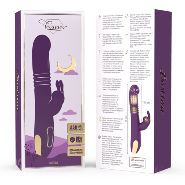 Treasure Bastian — Thrusting Vibrator, Remote Control — Clitoral Stimulators — view 5