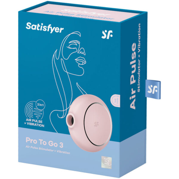 Satisfyer Pro To Go 3 — Air Pulse Stimulator, Waterproof — Air Pulse Vibrators — view 5