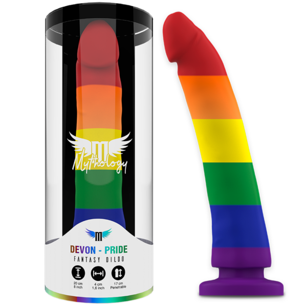 Mythology Devon Pride L — Suction Cup Dildo, 20 cm — Dildos