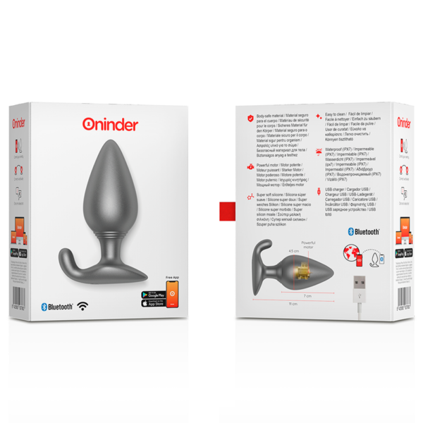 Oninder Rio — Vibrating Butt Plug, App-Controlled — Anal — view 3