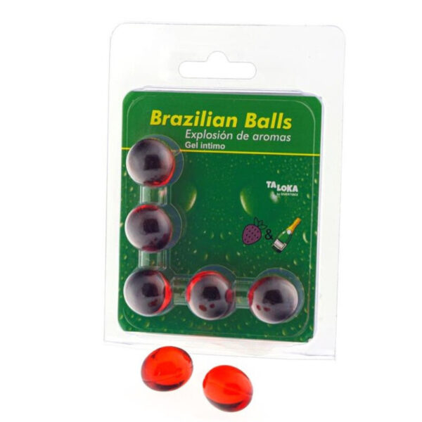 Taloka Strawberry Champagne — Brazilian Balls, 5 Pack