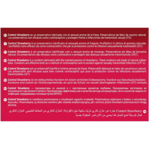 Control Adapta Strawberry — Condoms, 144 Pack — Bulk Condom Packs — view 2