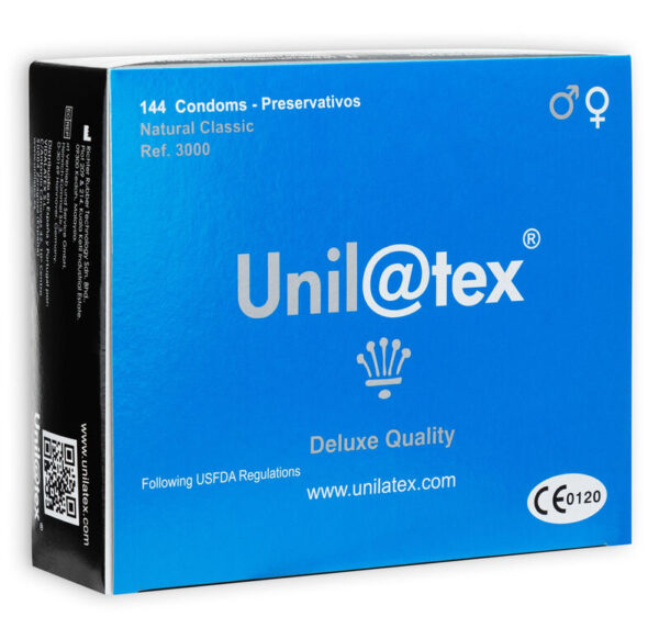 Unilatex Natural — Condoms, 144 Pack — Bulk Condom Packs