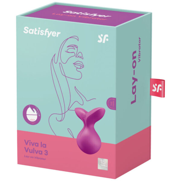 Satisfyer Viva La Vulva 3 — Lay-On Vibrator, Waterproof — Clitoral Stimulators — view 3