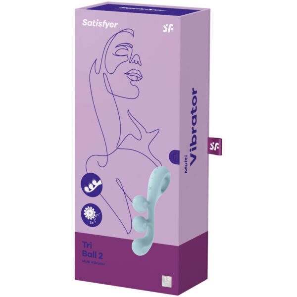 Satisfyer Tri Ball 2 — G-Spot Vibrator, Rechargeable, Blue — Clitoral Stimulators — view 3