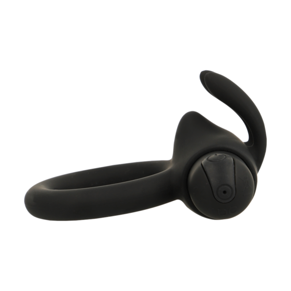 Black & Silver Agron 2.O — Vibrating Cock Ring, Rechargeable — Cock Rings — view 5