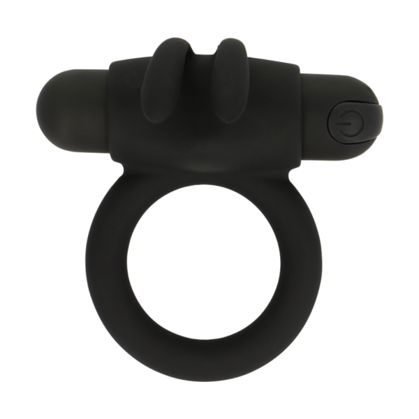 Black & Silver Agron 2.O — Vibrating Cock Ring, Rechargeable — Cock Rings — view 6