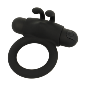 Black & Silver Agron 2.O — Vibrating Cock Ring, Rechargeable — Cock Rings