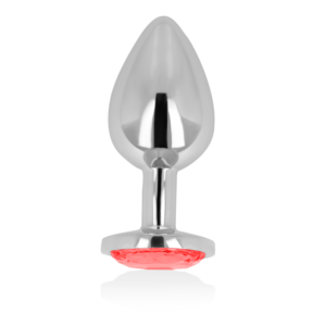 Ohmama — Jewelled Butt Plug, 8 cm, Red — Anal — view 4