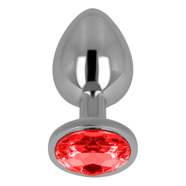 Ohmama — Jewelled Butt Plug, 8 cm, Red — Anal — view 3