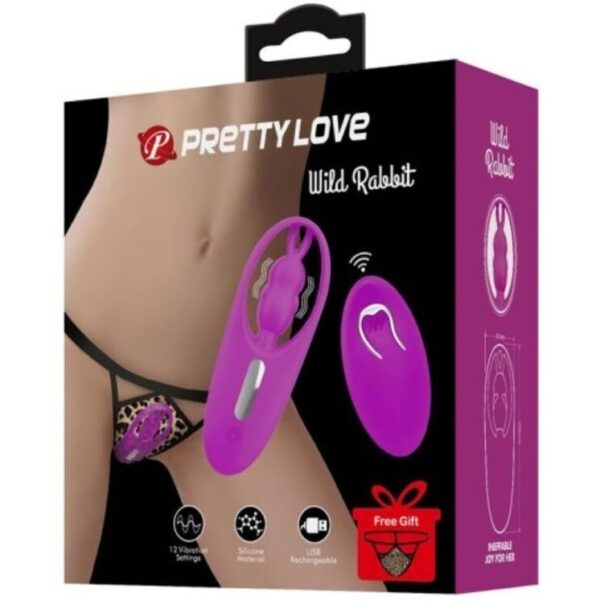 Pretty Love Wild Rabbit — Panty Vibrator, Remote Control, Lilac — Clitoral Stimulators — view 5
