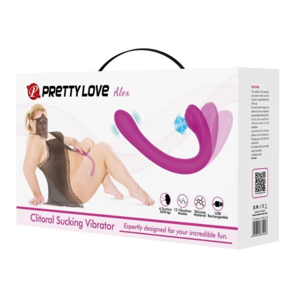 Pretty Love Alex — Clit Sucker, Rechargeable, Lilac — Air Pulse Vibrators — view 6