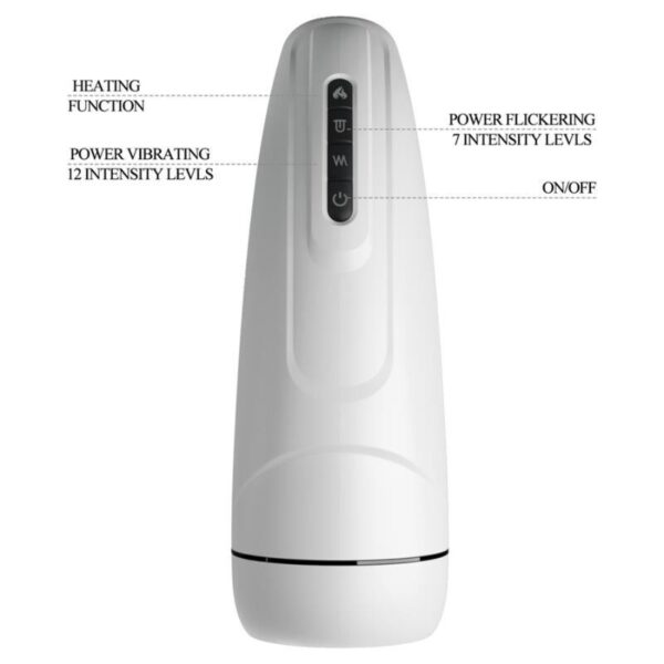 Pretty Love Marissa — Vibrating Masturbator, Heated, White — Automatic Masturbators — view 6