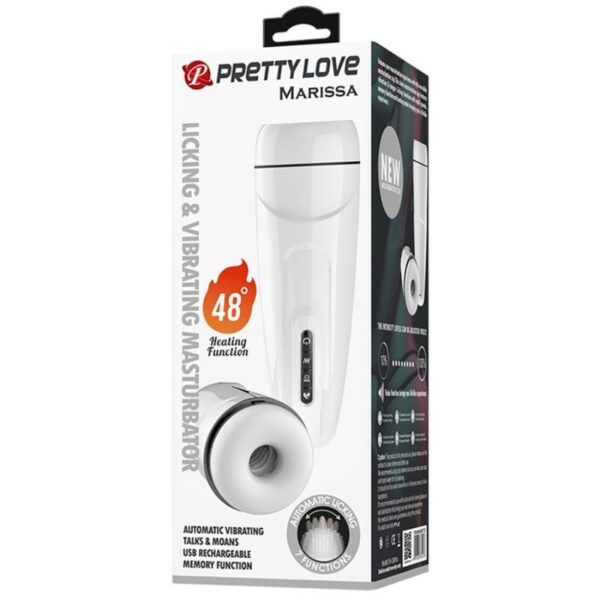 Pretty Love Marissa — Vibrating Masturbator, Heated, White — Automatic Masturbators — view 11