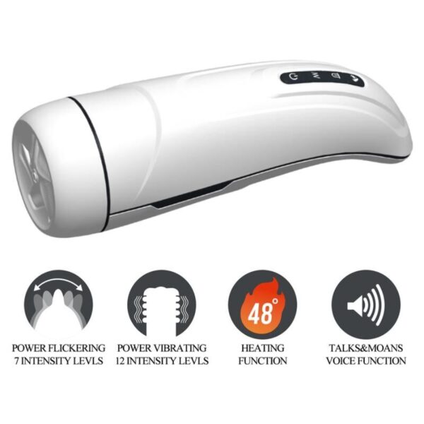 Pretty Love Marissa — Vibrating Masturbator, Heated, White — Automatic Masturbators — view 2