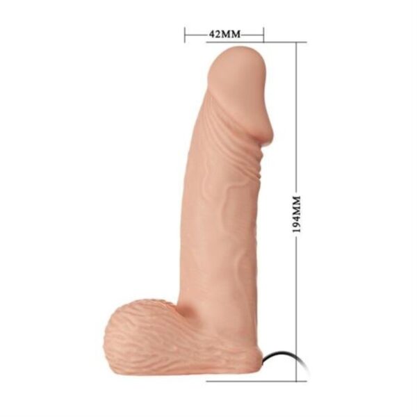 Baile Ultra Passionate — Strap-On, 19.4 cm, Natural — Non-Vibrating Harnesses — view 2