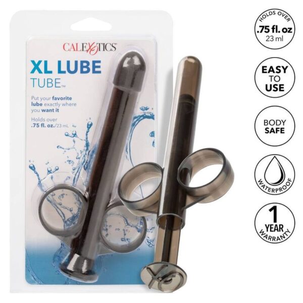 CalExotics XL Lube Tube — Lube Applicator, Black — Anal — view 12