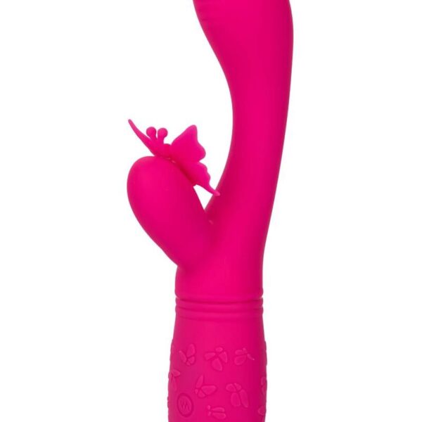 CalExotics Butterfly Kiss Flutter — Vibrator, Rechargeable, Pink — G-Spot Vibrators — view 12