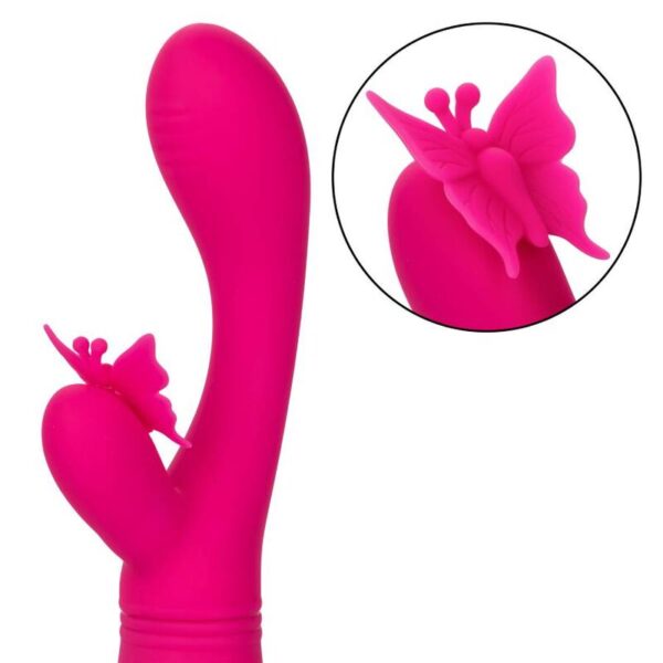CalExotics Butterfly Kiss Flutter — Vibrator, Rechargeable, Pink — G-Spot Vibrators — view 11
