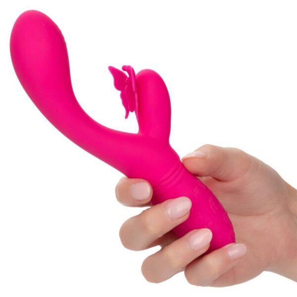 CalExotics Butterfly Kiss Flutter — Vibrator, Rechargeable, Pink — G-Spot Vibrators — view 5