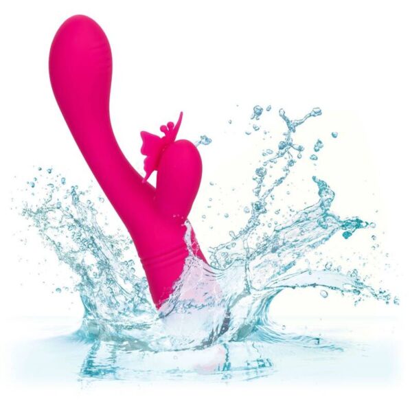 CalExotics Butterfly Kiss Flutter — Vibrator, Rechargeable, Pink — G-Spot Vibrators — view 7