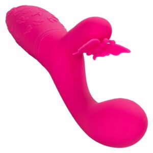 CalExotics Butterfly Kiss Flutter — Vibrator, Rechargeable, Pink — G-Spot Vibrators