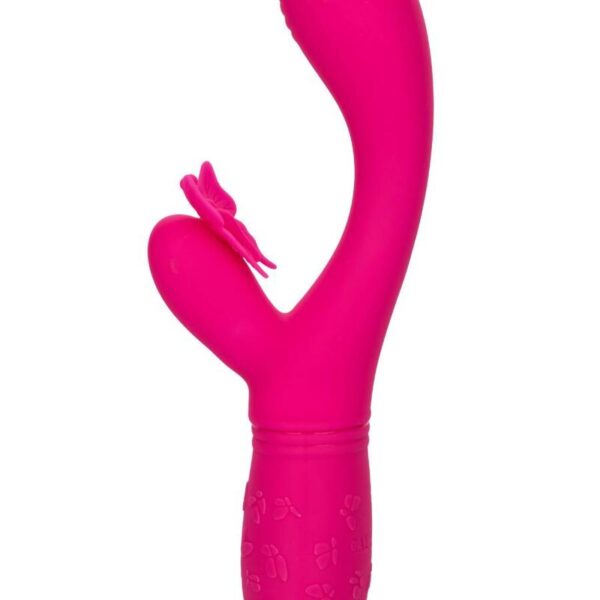 CalExotics Butterfly Kiss Flutter — Vibrator, Rechargeable, Pink — G-Spot Vibrators — view 2