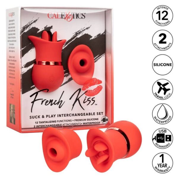 CalExotics French Kiss Suck and Play — Vibrator, Rechargeable — Clitoral Stimulators — view 2