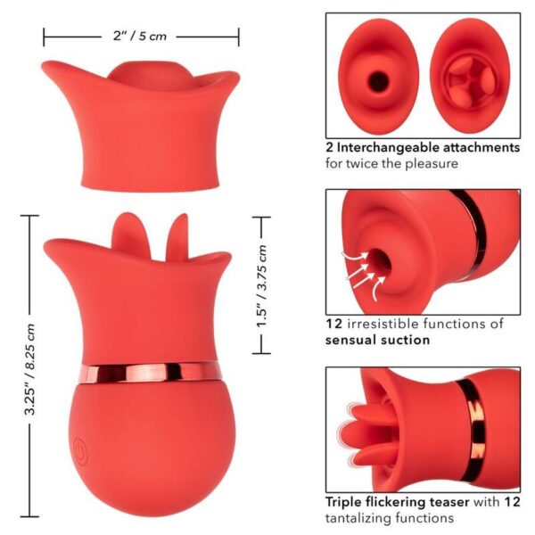 CalExotics French Kiss Suck and Play — Vibrator, Rechargeable — Clitoral Stimulators — view 7