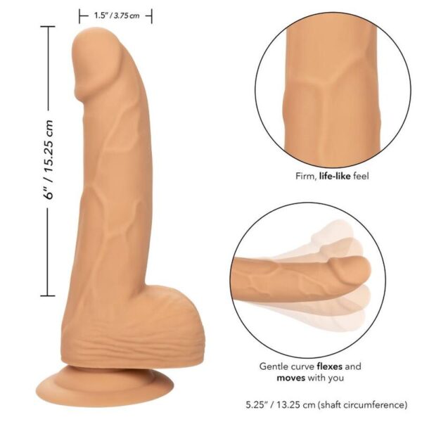 CalExotics Silicone Studs — Realistic Dildo, 15.25 cm, Skin — Dildos — view 10