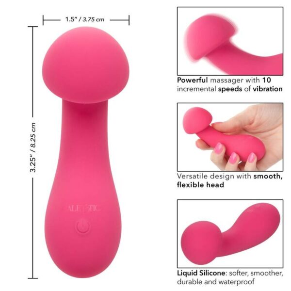 CalExotics Pixies Exciter — Mini Vibrator, Rechargeable, Pink — G-Spot Vibrators — view 11