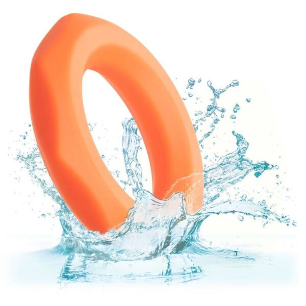 CalExotics Alpha Sexagon — Cock Ring, Silicone, Orange — Classic Cock Rings — view 7