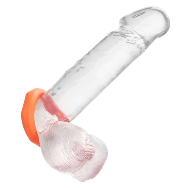 CalExotics Alpha Sexagon — Cock Ring, Silicone, Orange — Classic Cock Rings