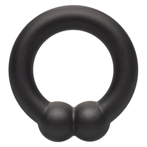 CalExotics Alpha Muscle — Cock Ring, Silicone, Black — Classic Cock Rings — view 4