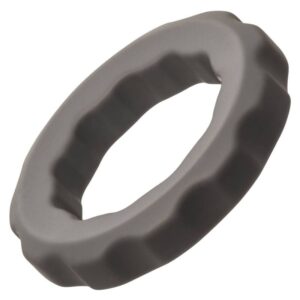 CalExotics Alpha Erect — Cock Ring, Silicone, Grey — Classic Cock Rings — view 3