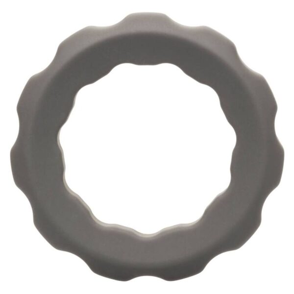 CalExotics Alpha Erect — Cock Ring, Silicone, Grey — Classic Cock Rings — view 8