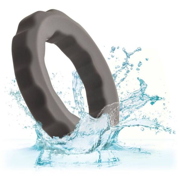 CalExotics Alpha Erect — Cock Ring, Silicone, Grey — Classic Cock Rings — view 5